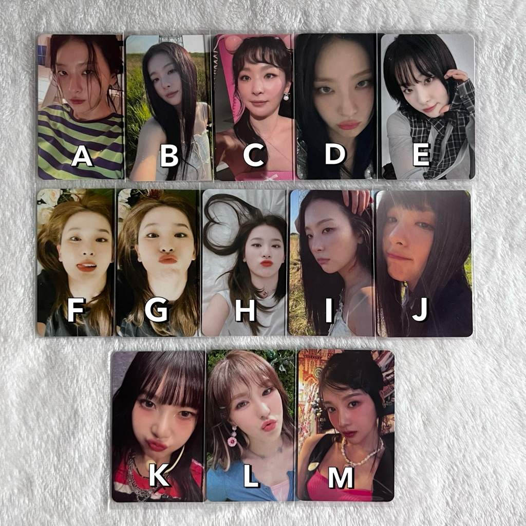photocard seulgi irene joy wendy red velvet season greetings photopack chill kill starriver rbb offi