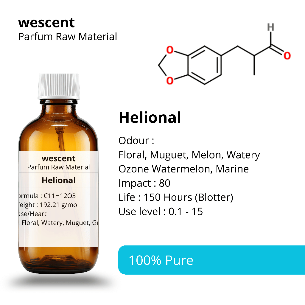 Aroma Chemical - 10ml Helional perfume Ingredient Iff Raw Material