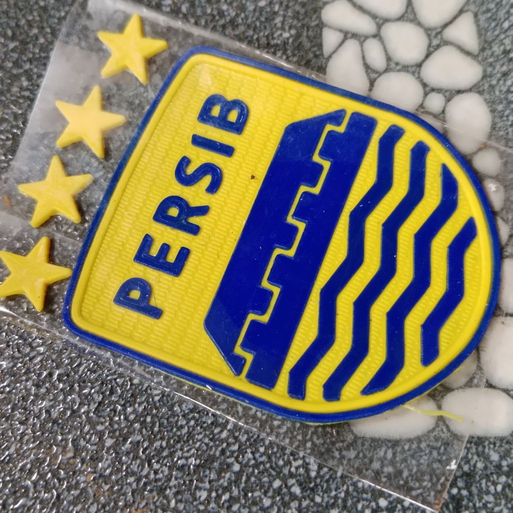 logo persib 3RD patch rubber timbul