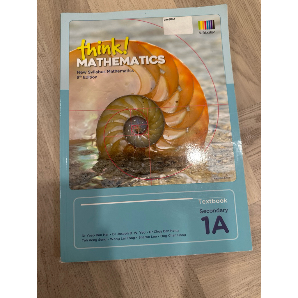 think mathematics text book 1A