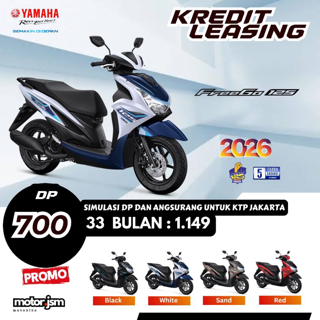 Dp Motor Yamaha Freego Kredit Leasing Jakarta Bekasi Depok Tangerang