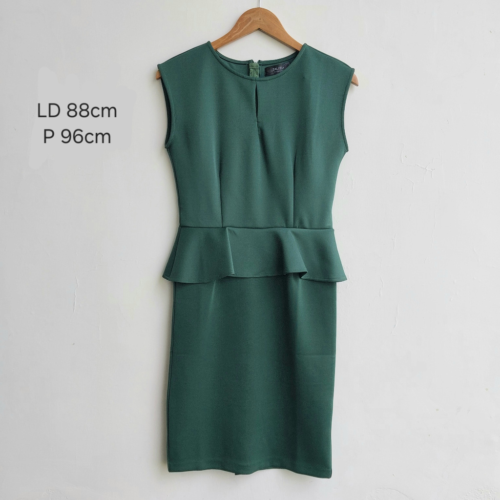 (preloved) Dress Peplum Cewek