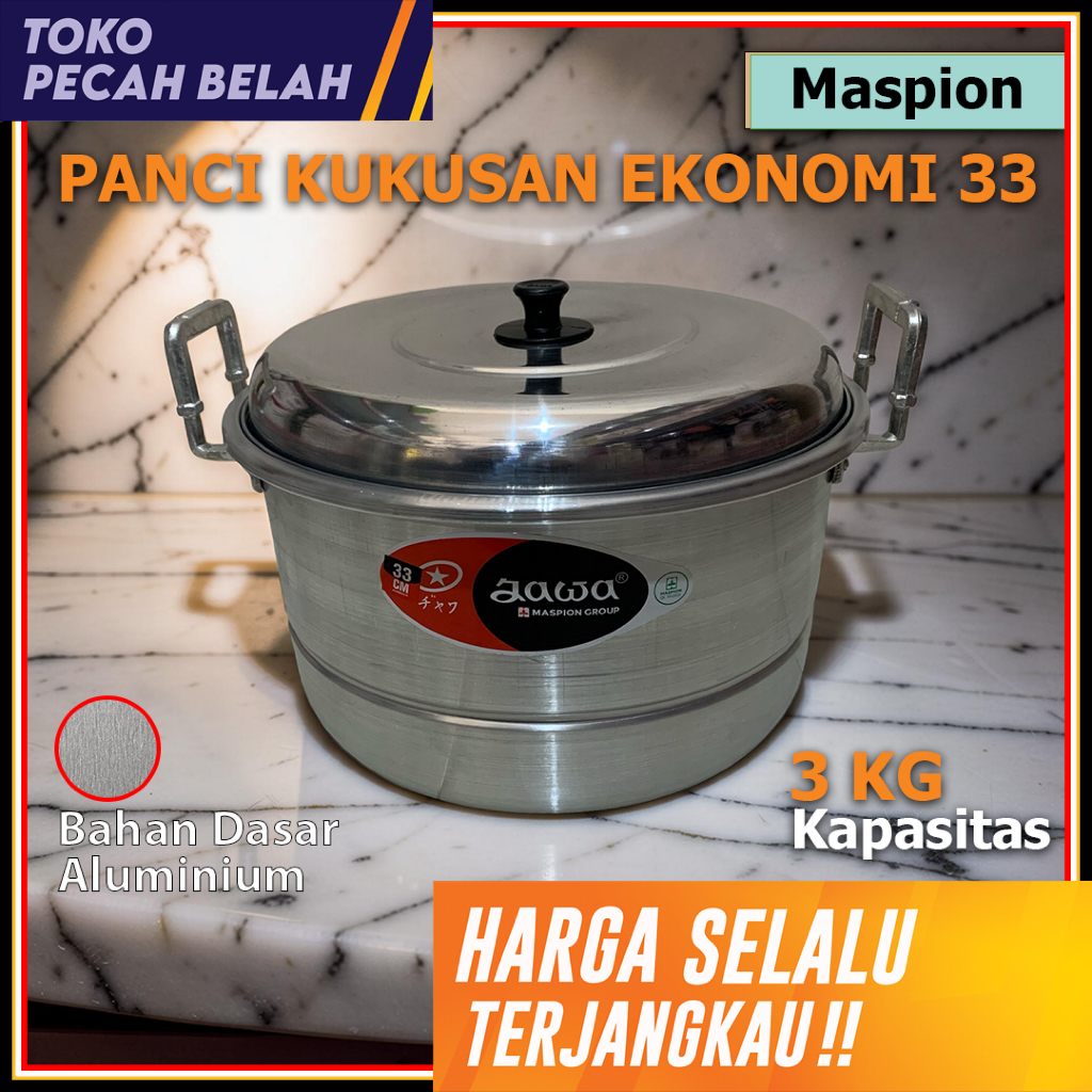MASPION Panci Kukusan DANDANG EKONOMI Jawa 33 CM Aluminium