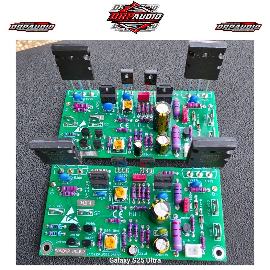Kit Power Amplifer OCL hifi Bandar Power Original Cocok Untuk Midel high Sub Low