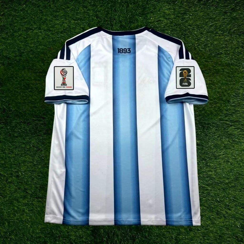 Jersey Bola Argentina Home Full Patch Piala Dunia 2026 Top Quality