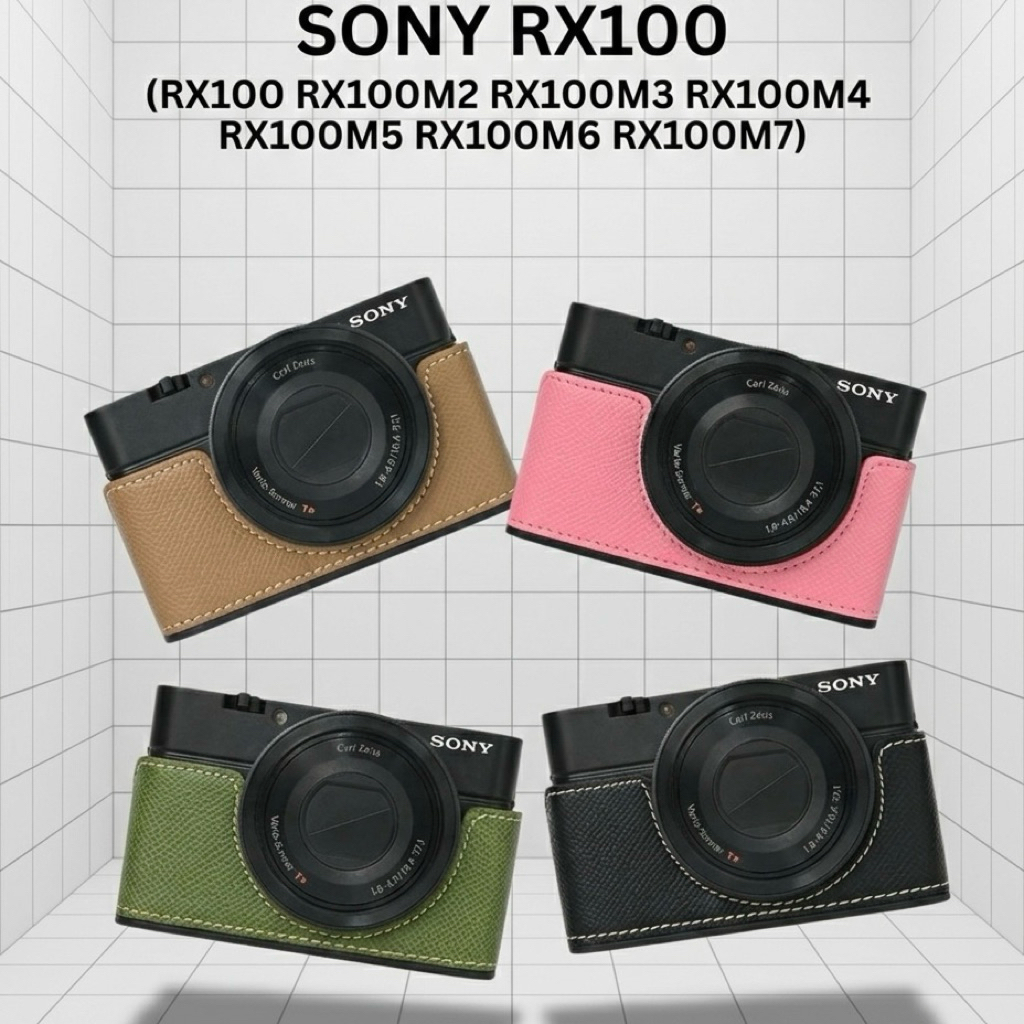 Halfcase Leather SONY RX100 RX100II RX100III RX100III RX100IV RX100V RX100VI RX100VII Cover