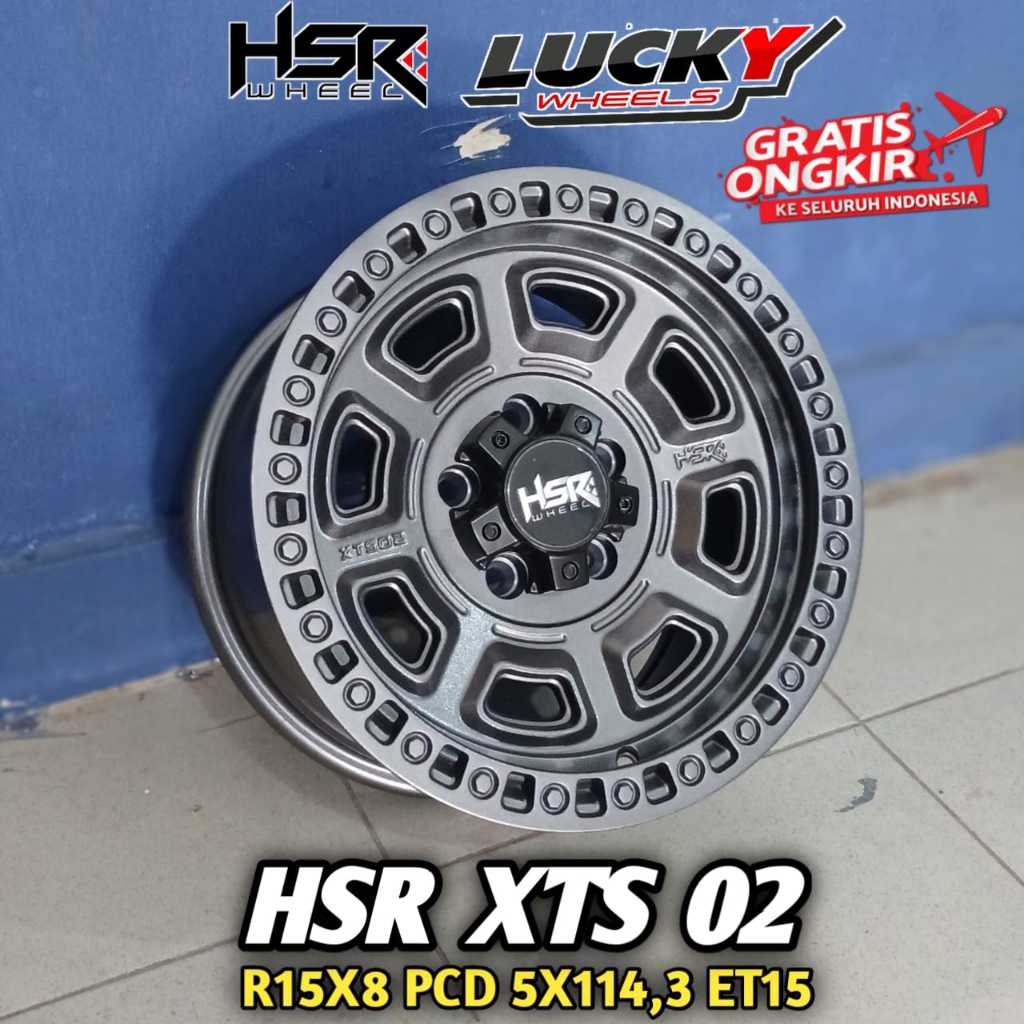 Velg Offroad R15 untuk Terios Rush xtrail dll model Offroad r15 lebar 8 merk HSR XTS02