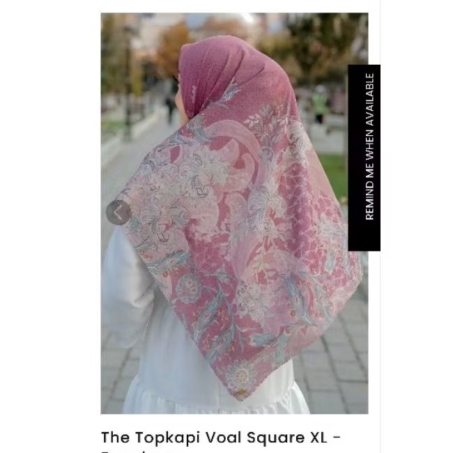 Preloved Buttonscarves Topkapi Raspberry XL Syar'i