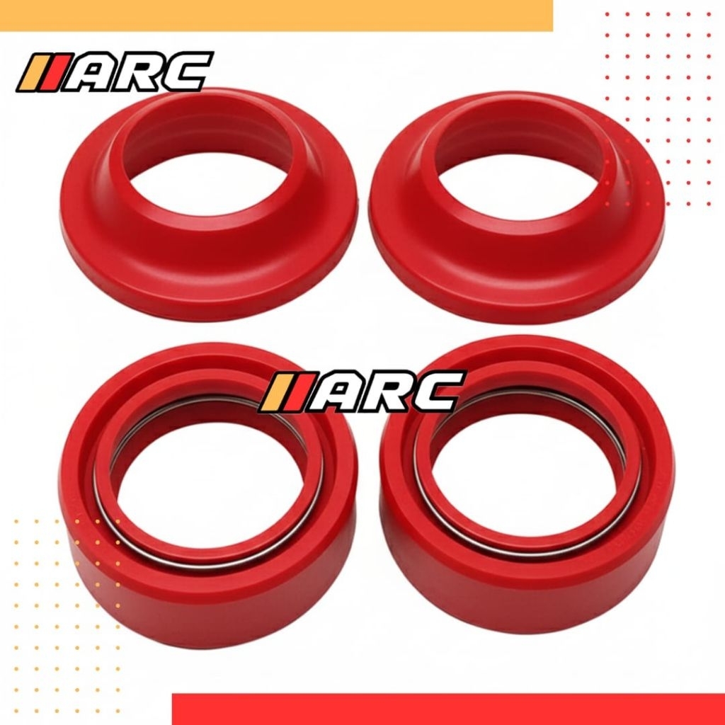 SEAL SHOCK SET SEAL TUTUP ABU DEBU SHOCK DEPAN KAWASAKI KLX 150 BF D TRACKER NINJA 150