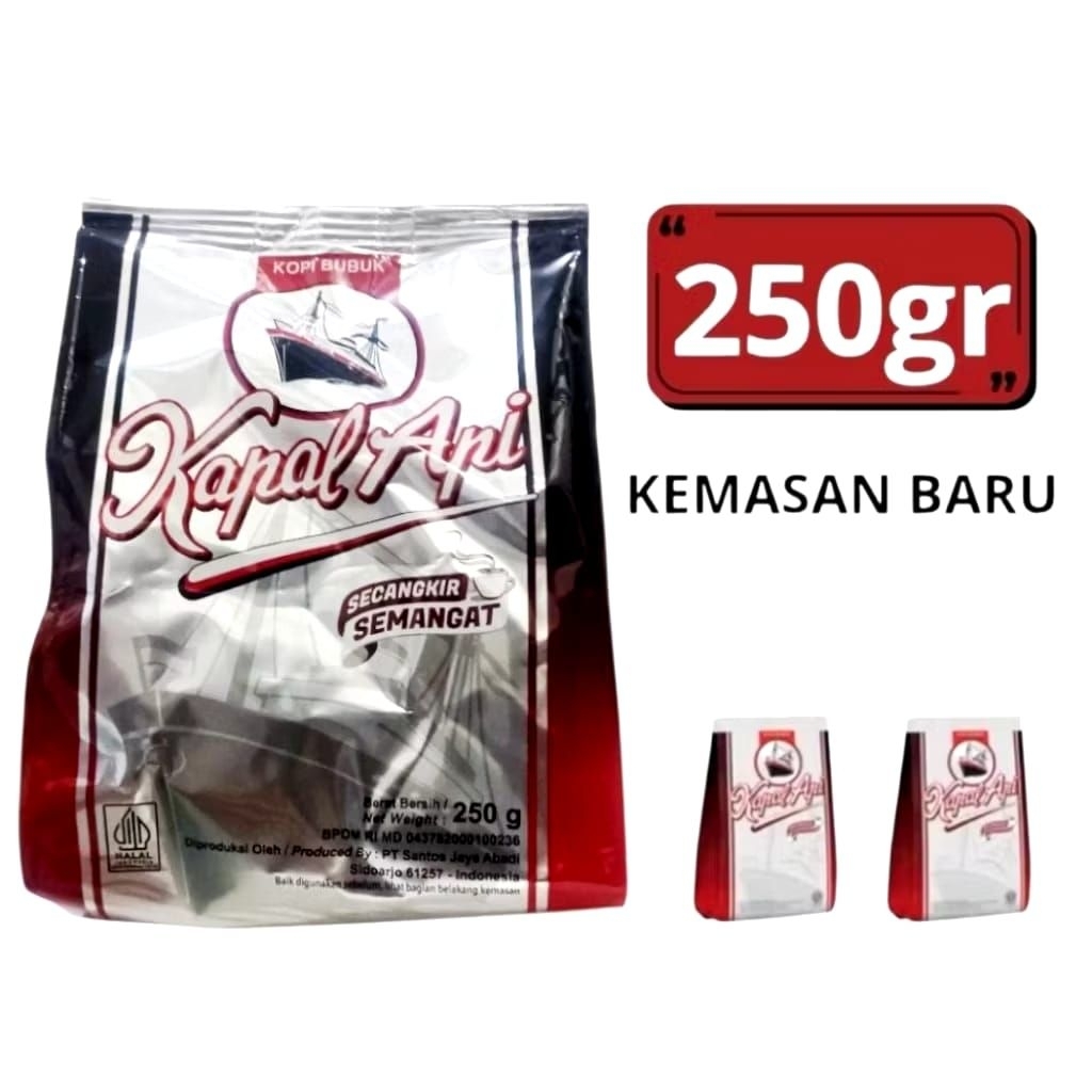 KAPAL API SILVER BUBUK 250GR TERMURAH