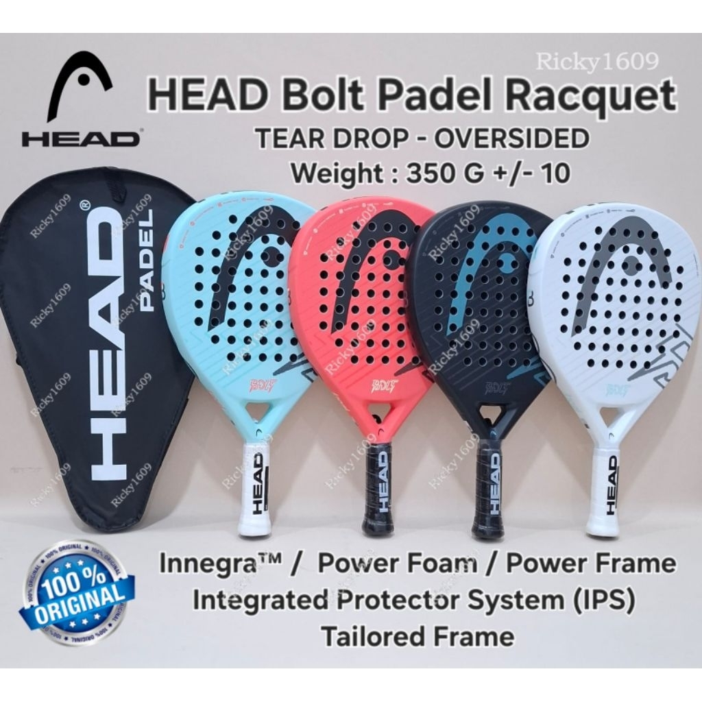 HEAD PADEL RACKET BOLT 2025 - BOLT 2026 / RAKET PADEL HEAD BOLT 2025 - RAKET PADEL HEAD BOLT 2026 - 