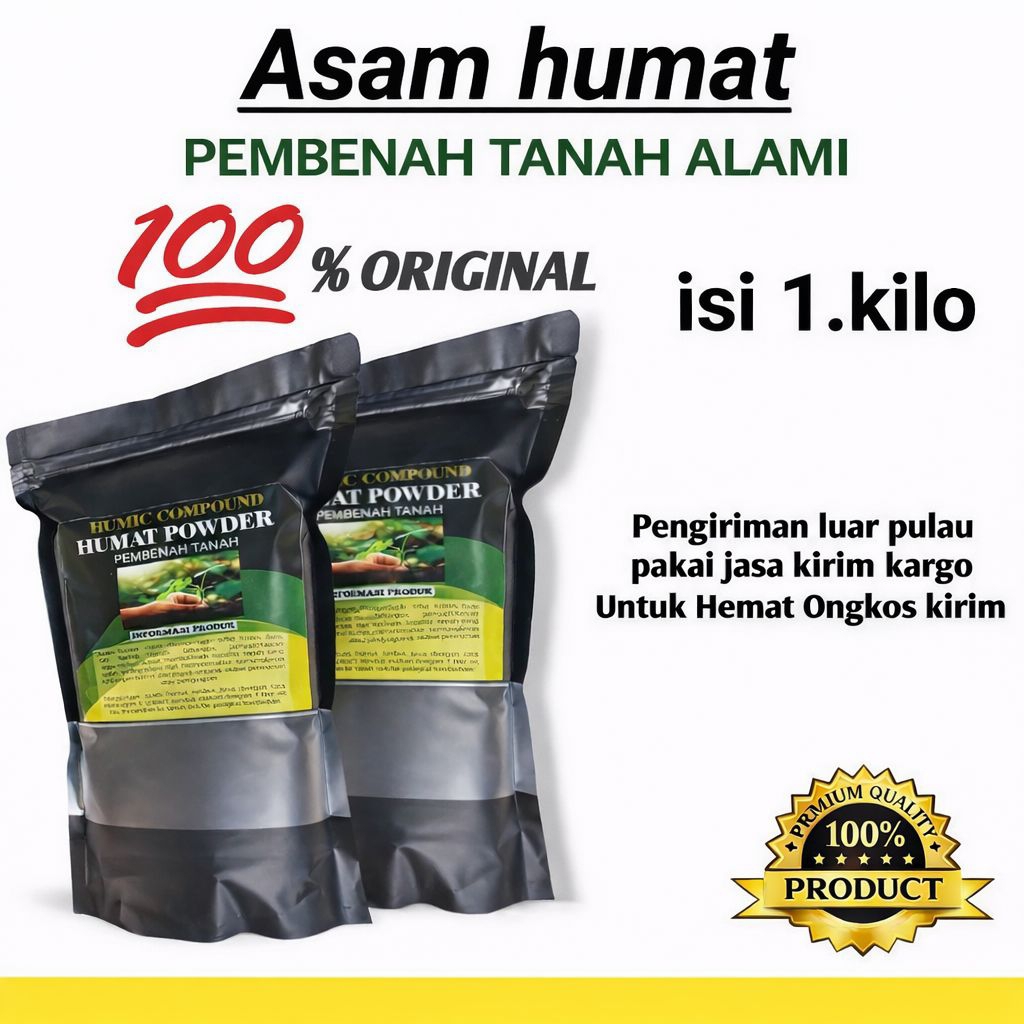 Asam Humat powder mempercepat pupuk terserap