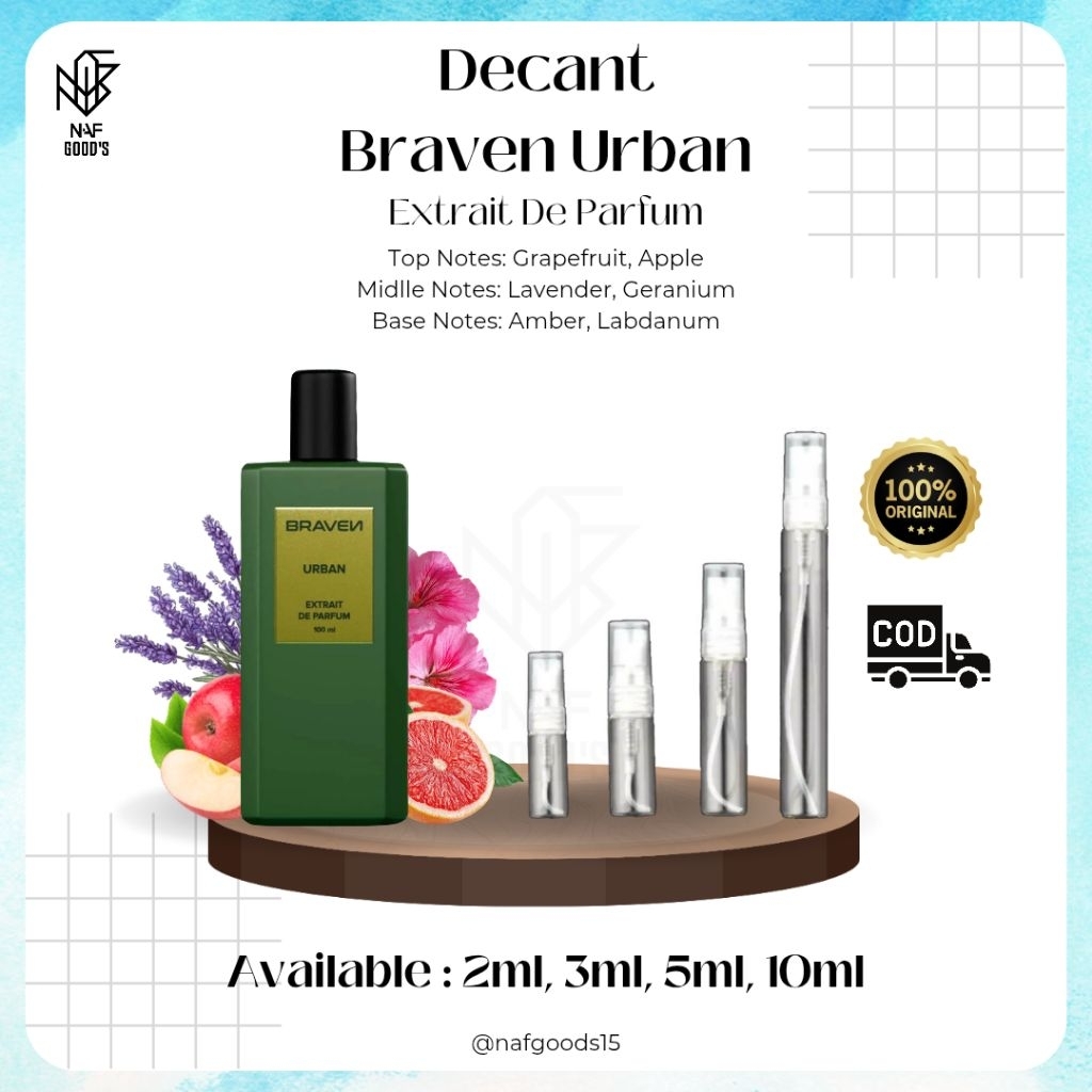 Decant Parfume Braven Urban Extrait De Parfum