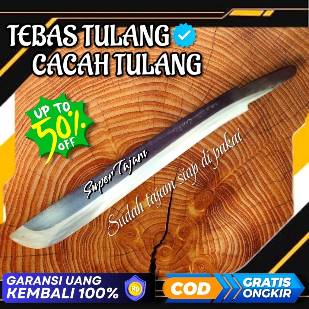 PARANG PERKEBUNAN SUPER TAJAM TEBAL KUAT 33CM PERALATAN KEBUN MULTIFUNGSI POTONG RANTING BAMBU KAYU 