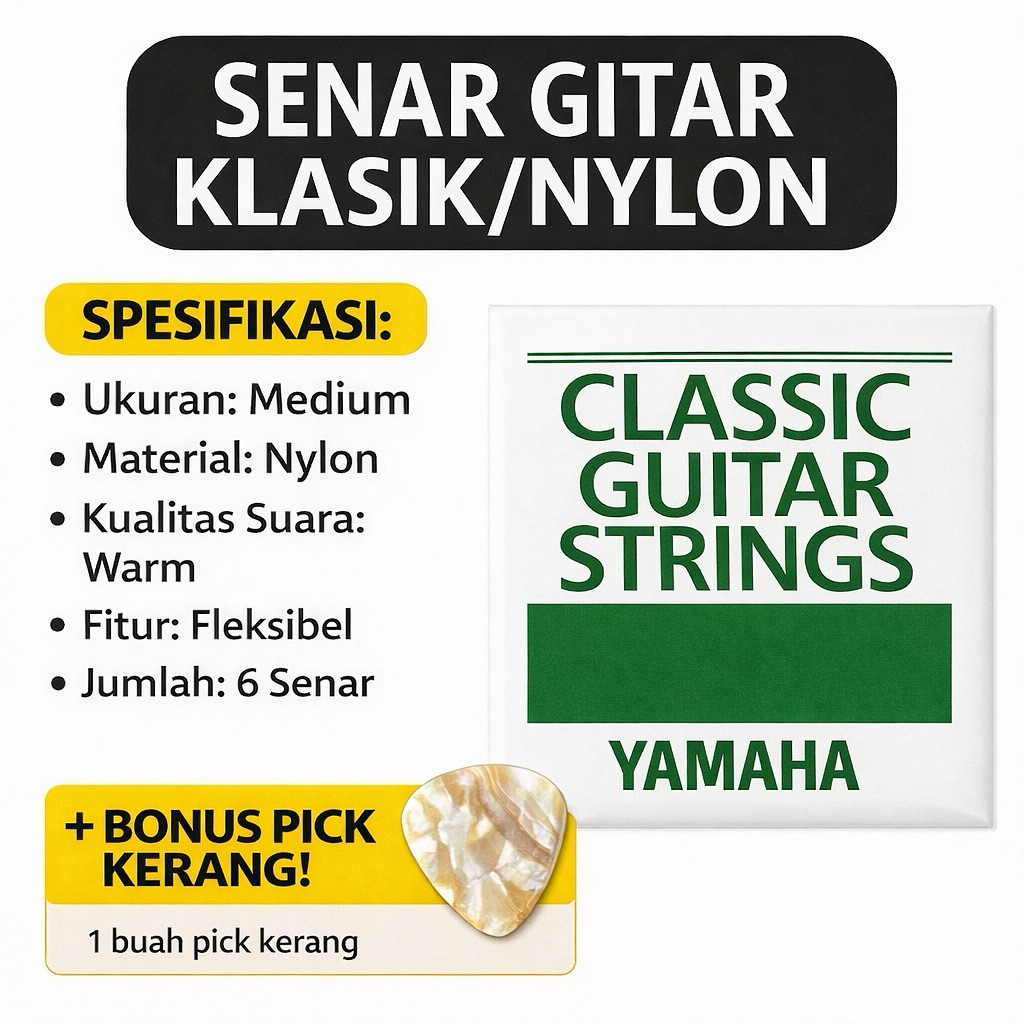 Senar Tali Gitar Klasik Nilon Merek Yamaha Original