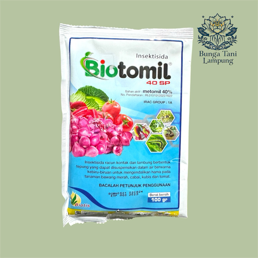 Insektisida Sistemik Biotomil 40SP 100 gram - Efektif Pembeku Telur Dan Ulat Grayak