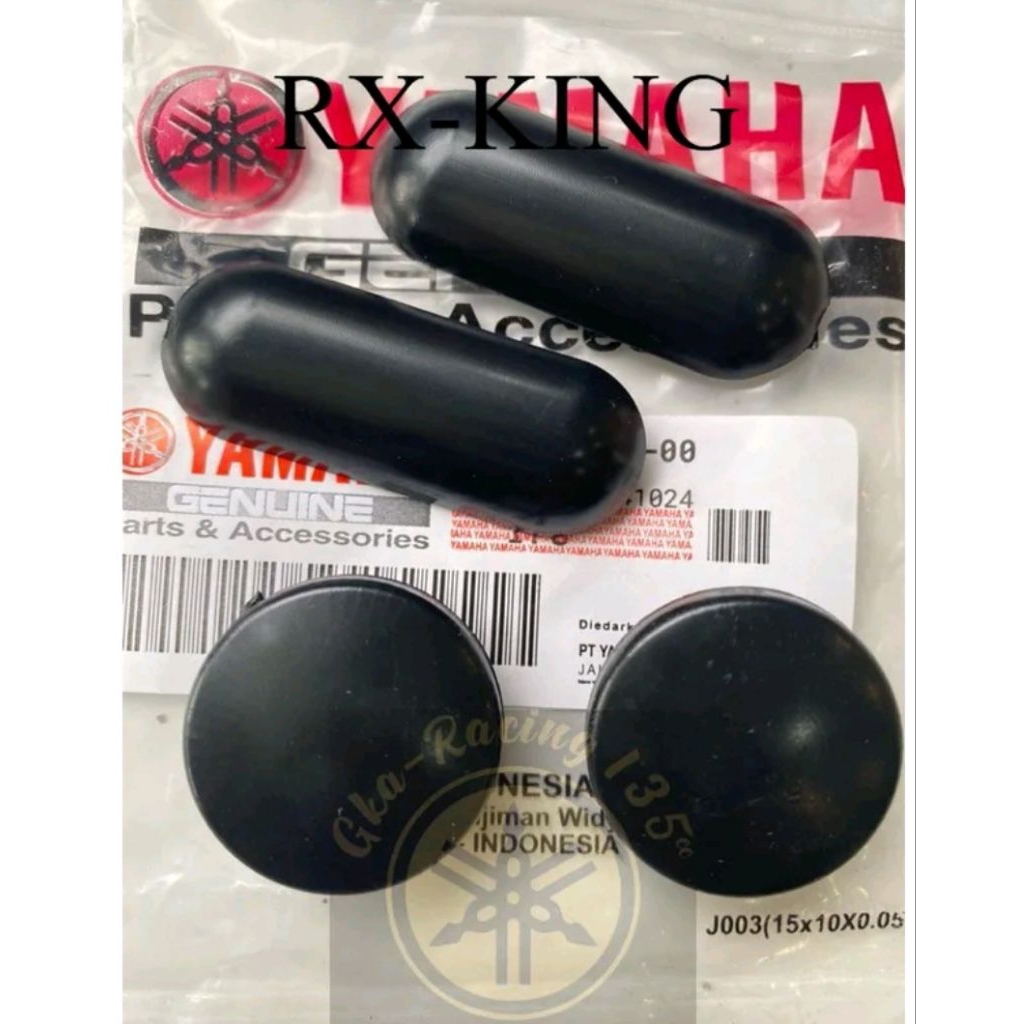 Set karet tutup raiser stang as shok atas plus karet lintah tutup raiser stang motor yamaha rx-king 