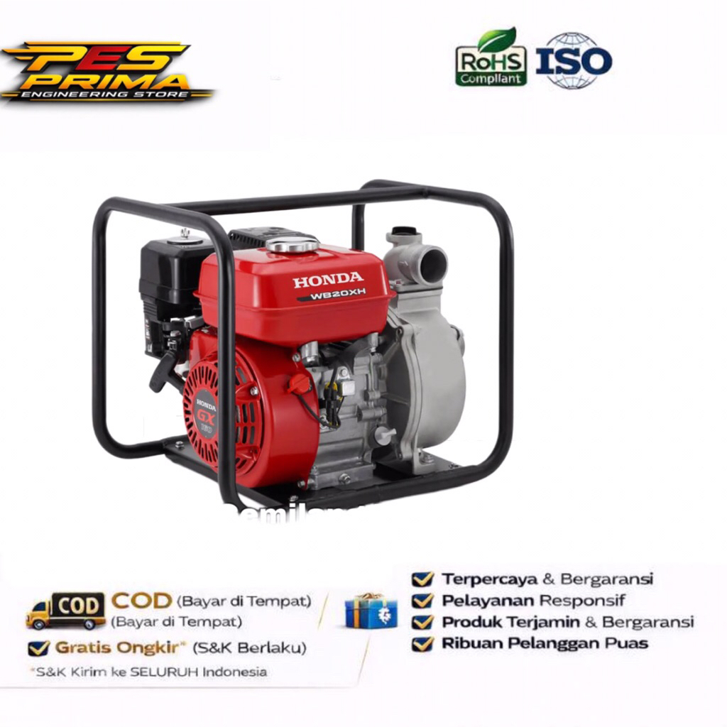 Mesin Alkon Honda WB 20 XN 2 Inch Pompa Air Irigasi Bensin WB20XN