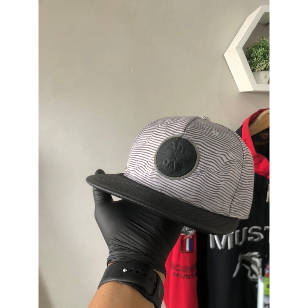 topi adidas circle logo kulit original rare