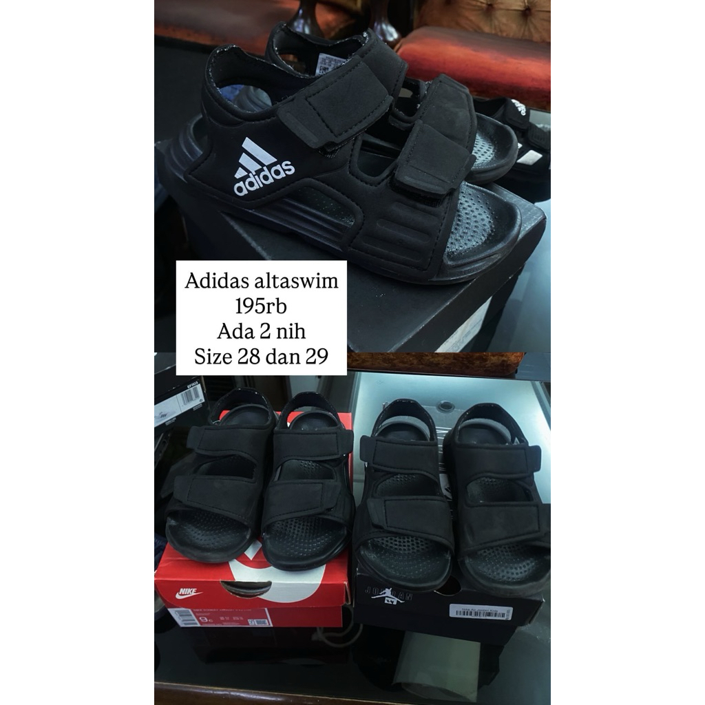 preloved adidas altaswim sz 28&29