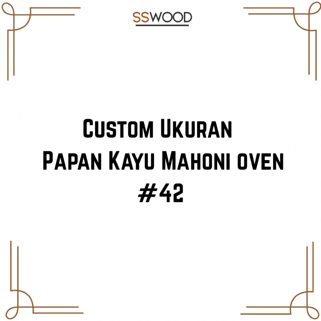 Custom Ukuran Papan Kayu Mahoni Oven #42