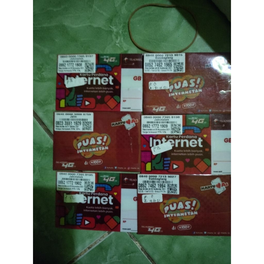 Combo sakti Kartu As Jadul 2021 Seri Ekor Tahun Lahir 1999-2000an Masih Aktif Terawat