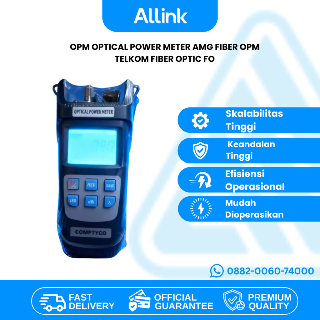 OPM Optical Power Meter AMG Fiber opm telkom FIBER OPTIC FO