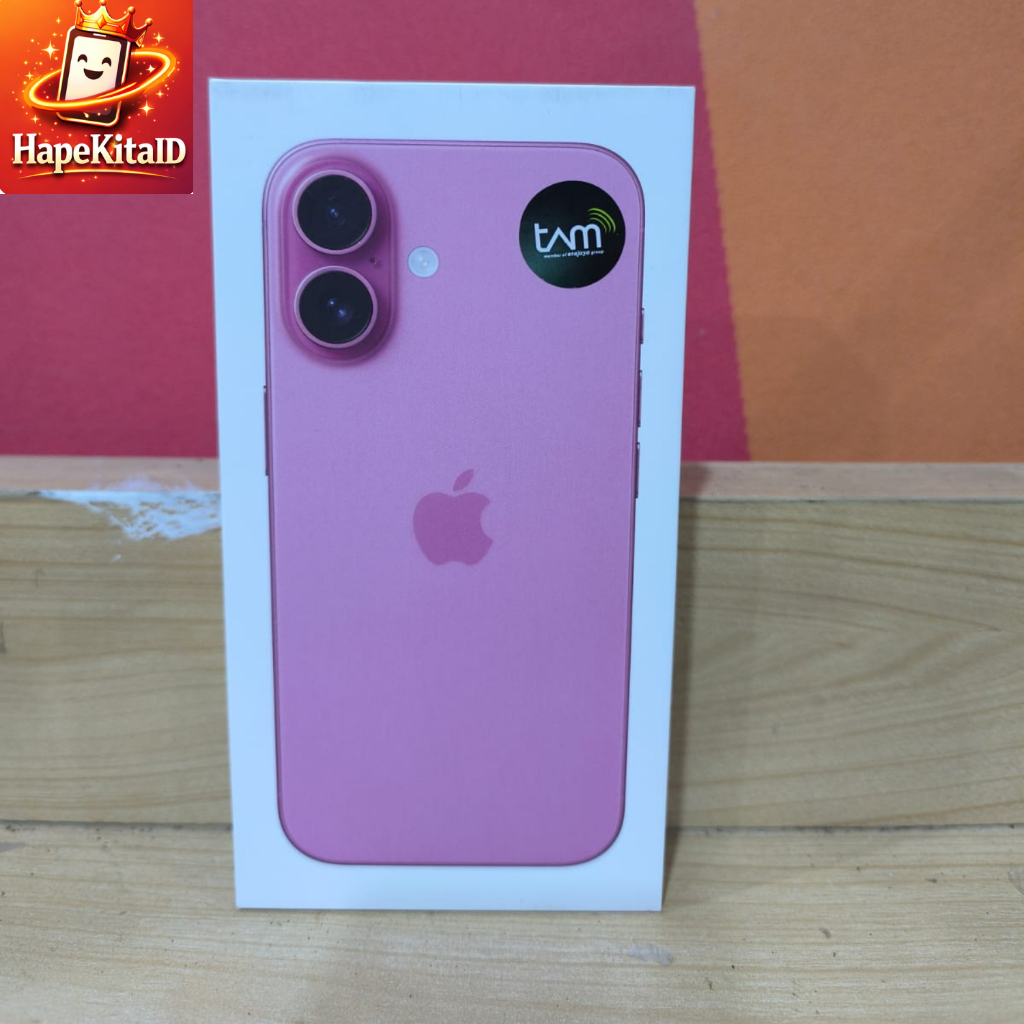 APPLE iPhone 16 128GB 256GB 512GB A18 CPU 6C GPU 5C OLED Resmi iBOX