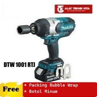 MAKITA DTW1001RTJ mesin pembuka baut baterai DTW 1001 RTJ cordless impact wrench