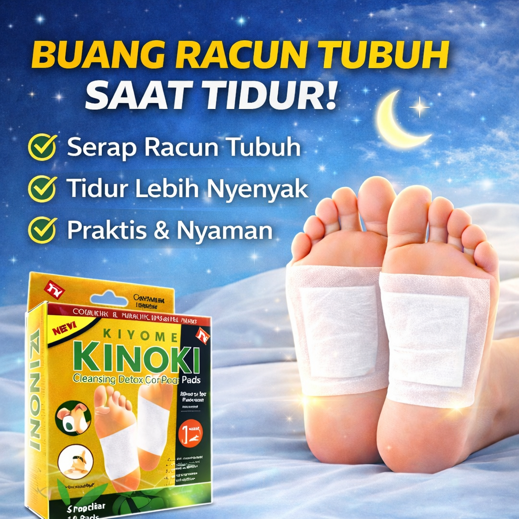 [MC] PROMO 30 PCS Kinoki Gold Foot Patch Koyo Detox Masker Kaki 3 Box isi 30pcs