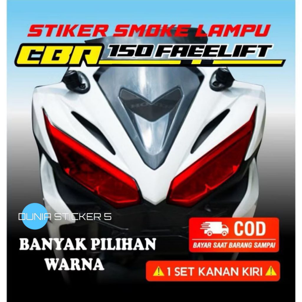Sticker Lampu Polos CBR 150R Facelift