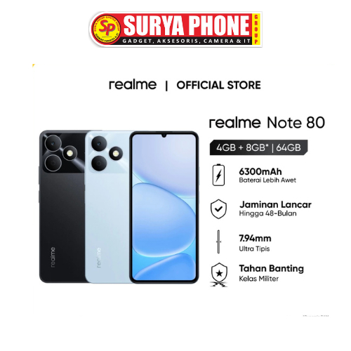 REALME NOTE 80 RAM 4GB| ROM 64GB