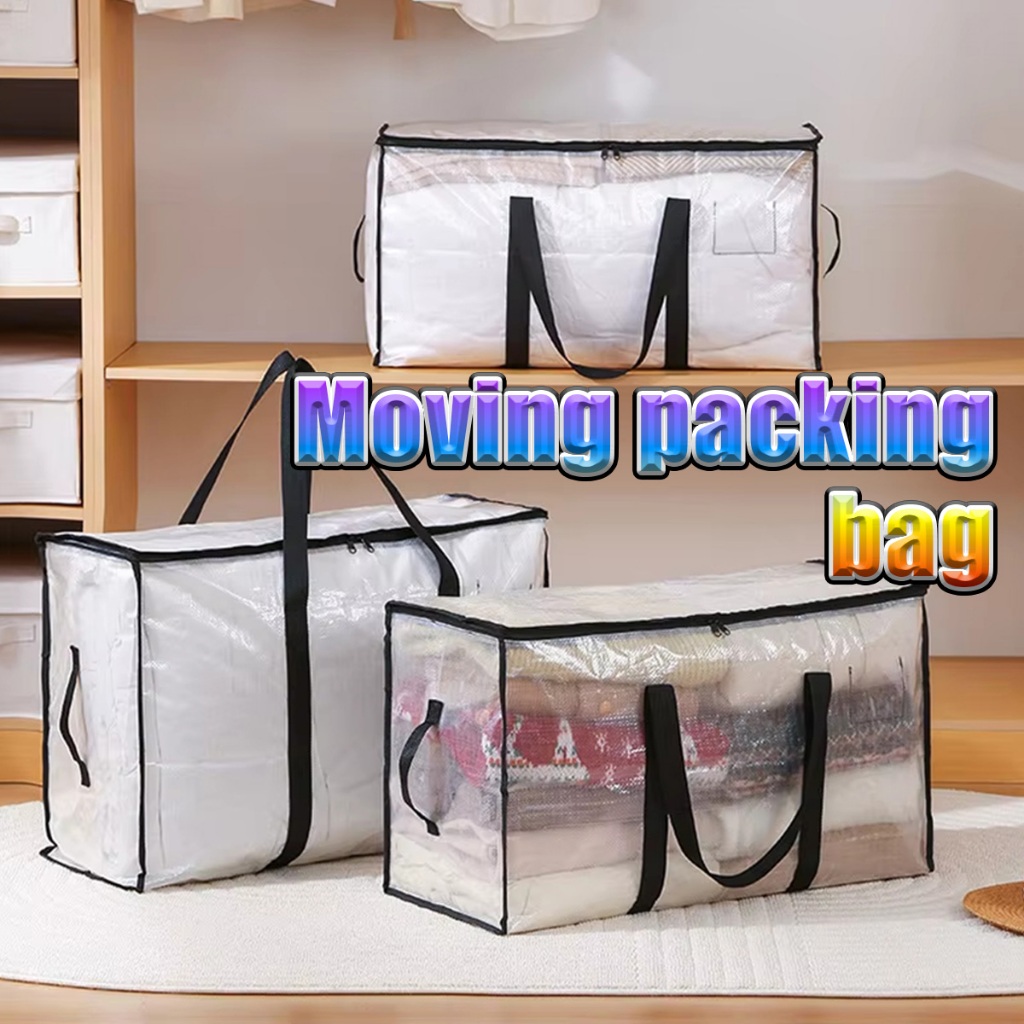 Selimut Tas bedcover jumbo tas mika bedcover besar  Pakaian Transparan Jinjing Penyimpanan Selimut L