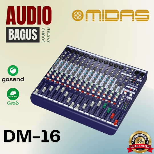 MIDAS DM16 / DM 16 / DM-16 16-Input Analog Live and Studio Mixer ORIGINAL