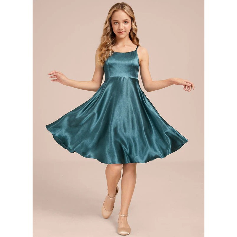 MK011 | Dress Mini Anak Perempuan Bahan Satin Velvet Kekinian Mewah dan Elegan | Gaun Pesta | Gaun N