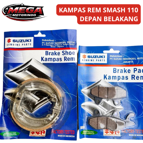 [ MEGA ] KAMPAS REM SMASH 110 DEPAN BELAKANG Tromol SUZUKI SMASH 110 LAMA SUZUKI SMASH 110 BARU KAMP