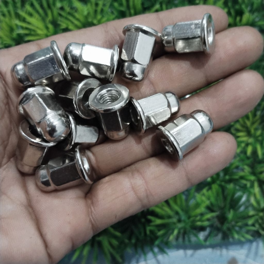 Mur topi M7 ( mur 11) /mur 11 panjang/ mur crom kunci 10