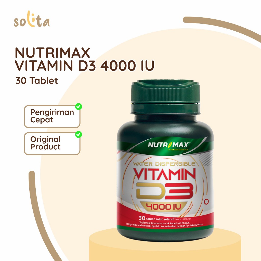 Nutrimax D3 4000 IU, Vit Vitamin D 3 4000IU isi 30