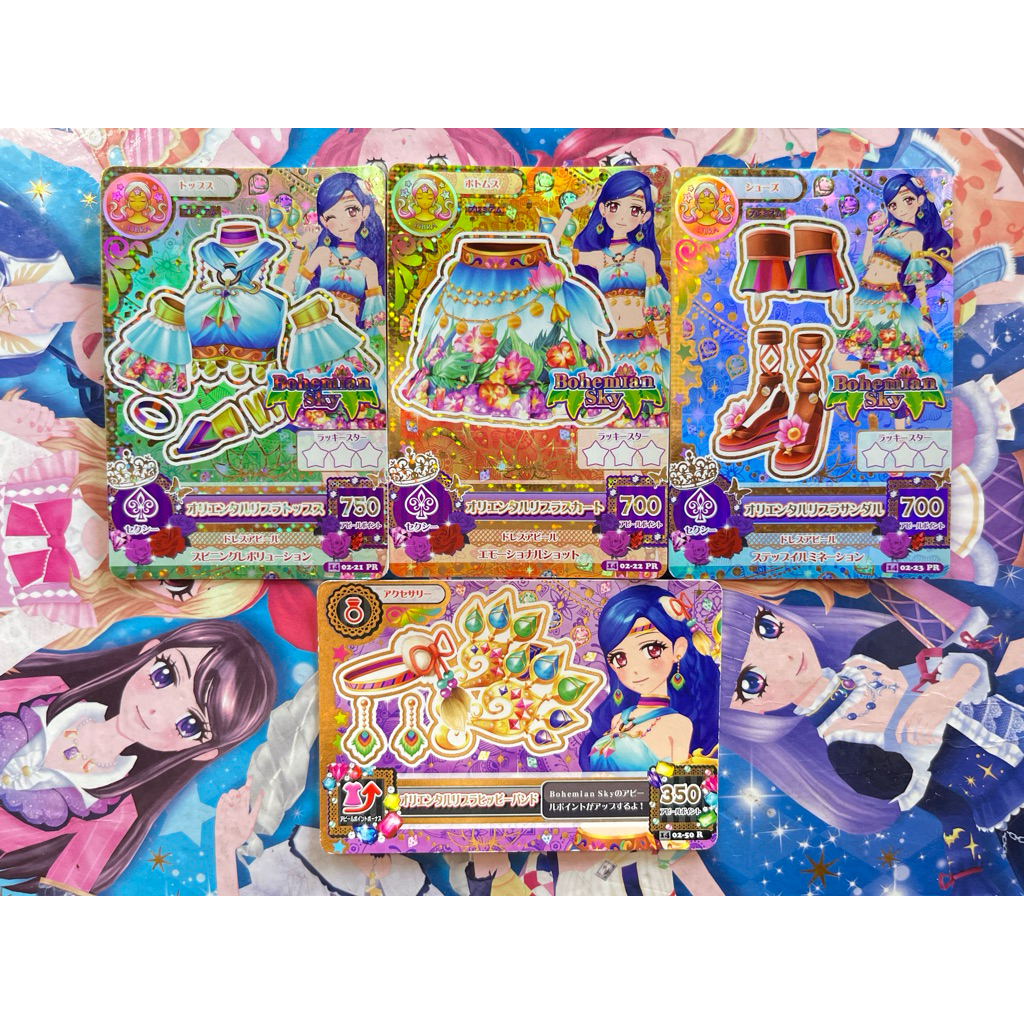 BOOKED Kartu Aikatsu Jepang  Premium Sora Kazesawa Oriental Libra Set Consellation Zodiak Bohemian S