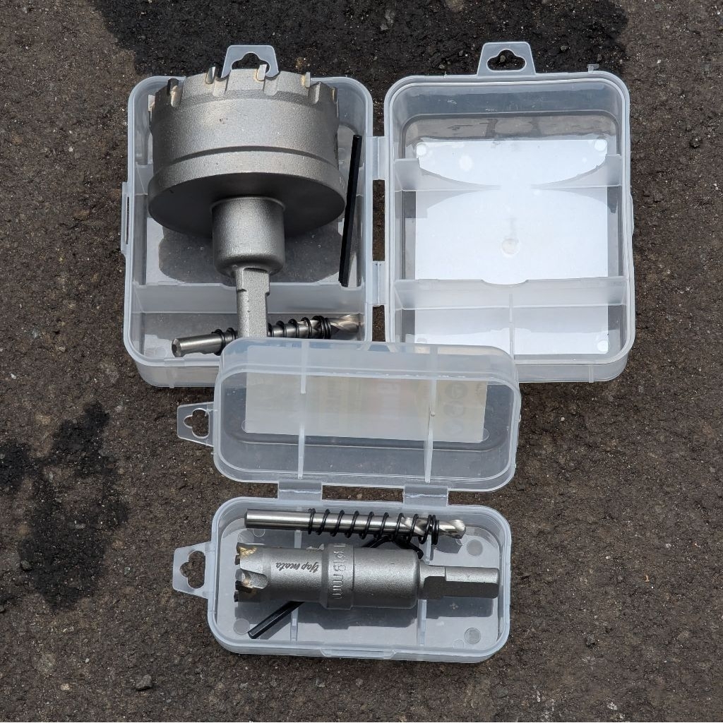 Tjap Mata TCT Hole Saw 38 mm 40 mm 60 mm 75 mm Mata Bor Holesaw Pelubang Flat Besi Logam