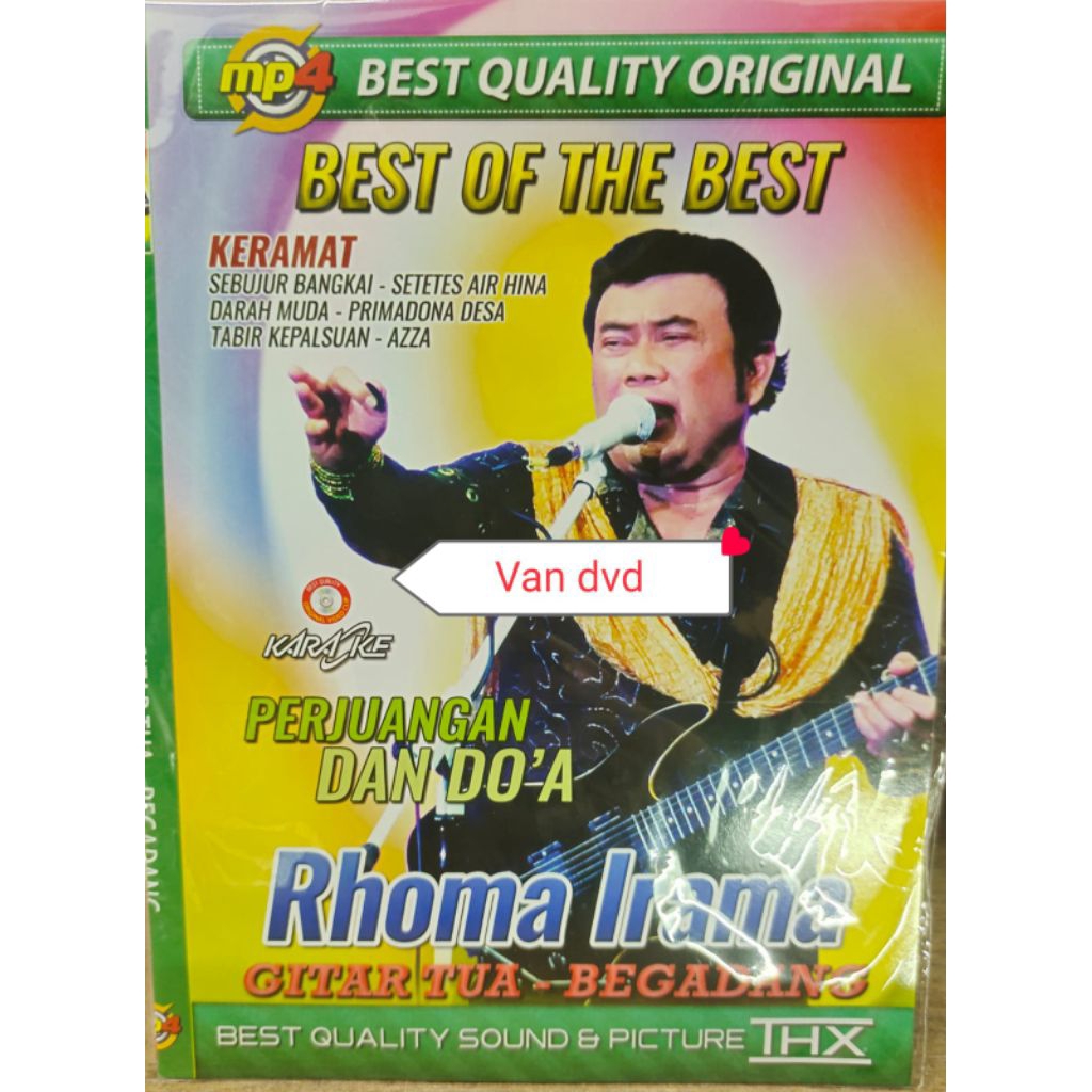 Kaset Video Lagu Rhoma Irama Perjuangan, gitar tua, begadang"