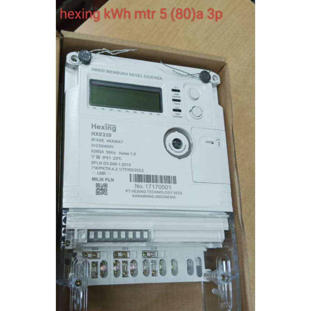 hexing kWh mtr 5(80)a 3p
