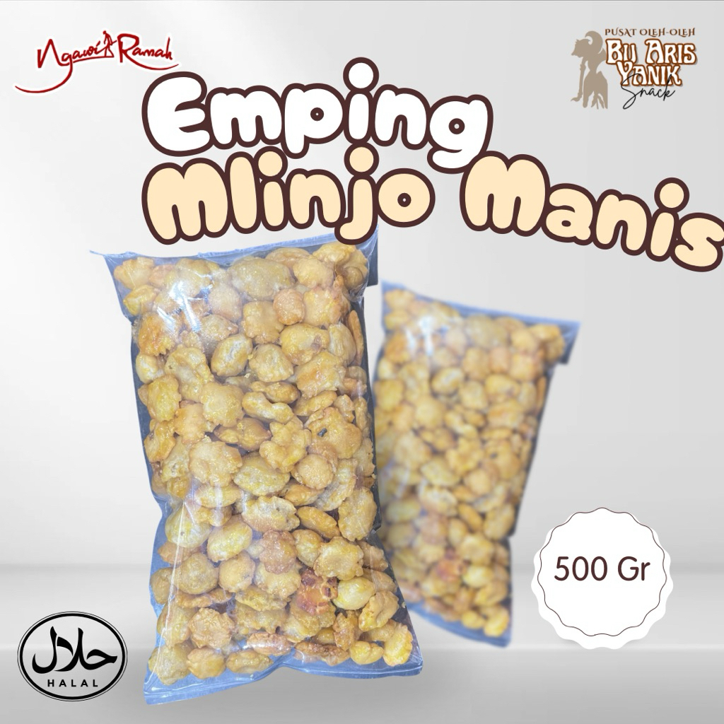 Emping Melinjo Manis Cemilan Lebaran Halal 500gr - Snack
