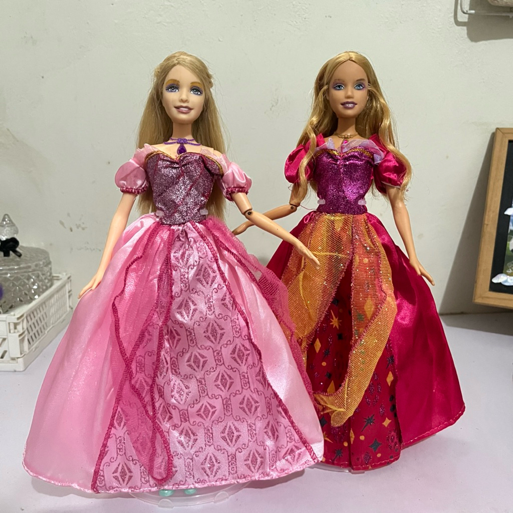Barbie Luciana and Rosella Preloved Princess Island BACA DESK