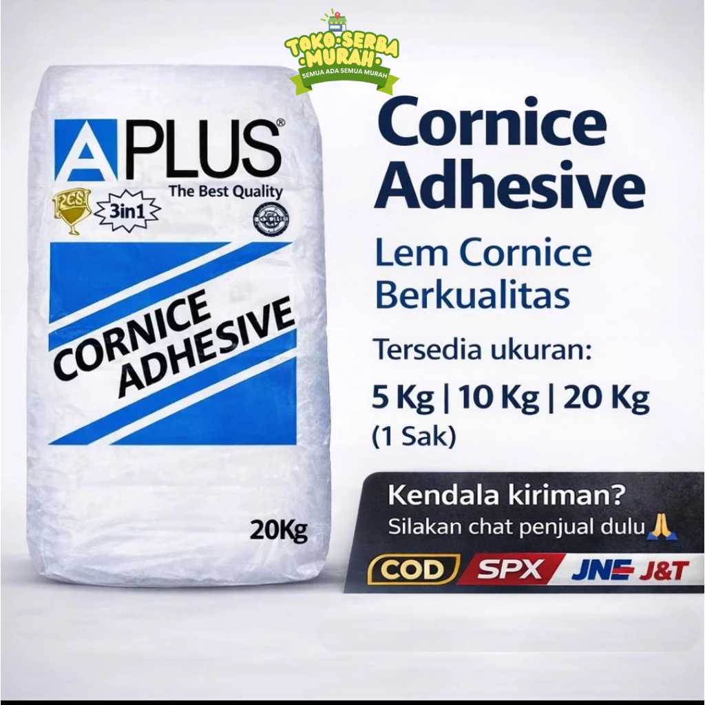 Compound Gypsum A Plus | Kompon Gypsum Halus | 20 Kg | Dinding & Plafon