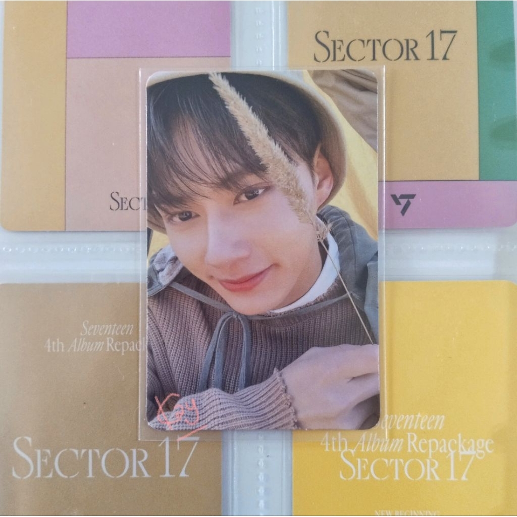 Photocard Jun Seventeen official Face The Sun path