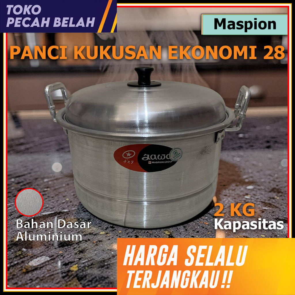 Panci Kukusan DANDANG EKONOMI Jawa 28 CM Aluminium