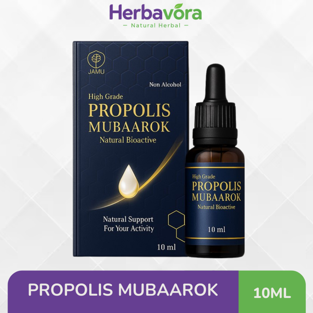 Propolis Mubarok Original – Ekstrak Propolis Herbal untuk Menunjang Imunitas & Kenyamanan Tenggoroka