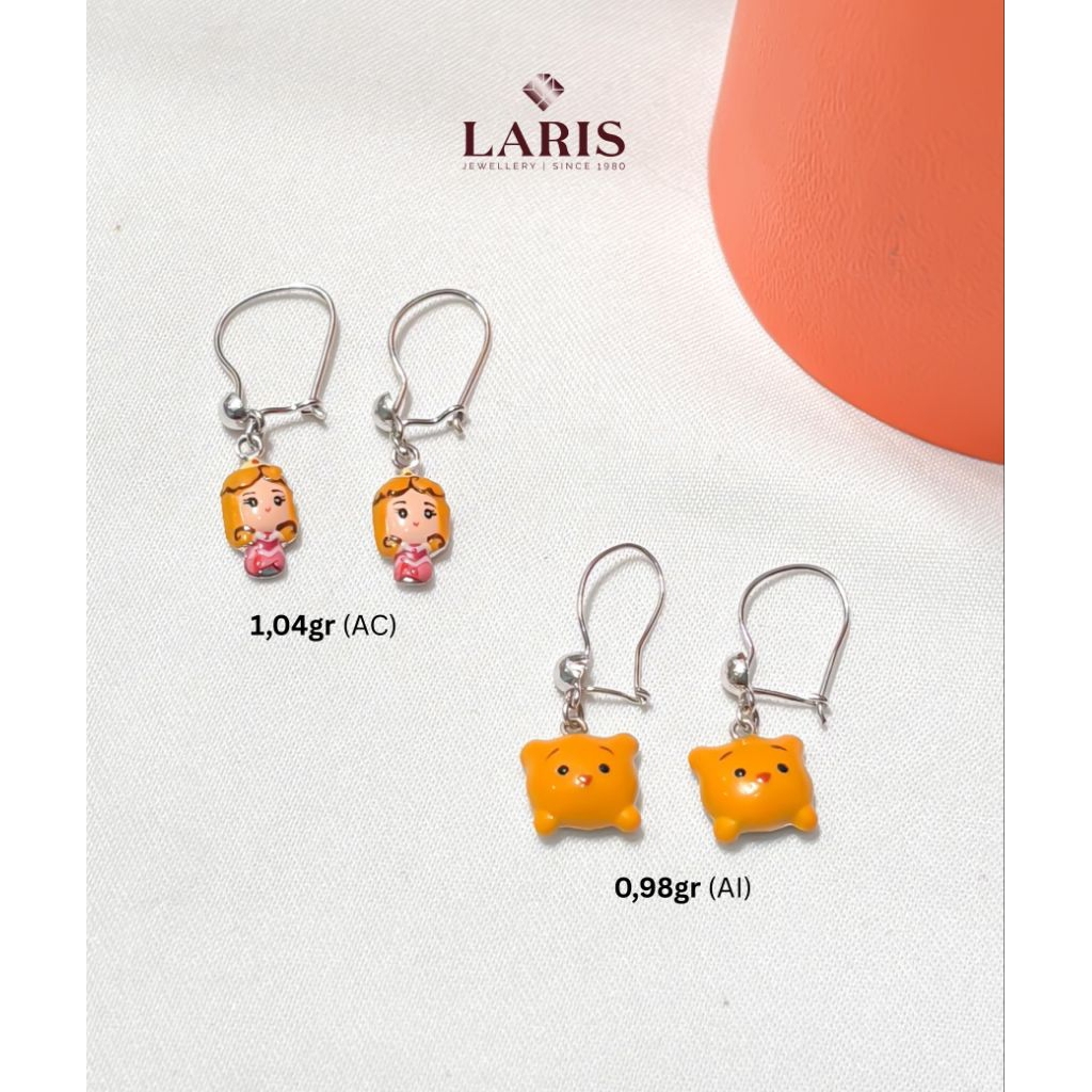 LarisJewellery//AntingAnak//Putih//17K