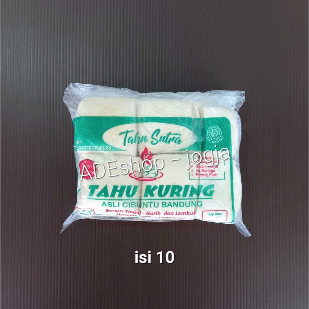Tahu Sutra Kuring Asli Cibuntu Bandung putih isi 10